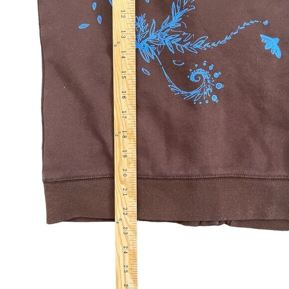 Bonfire Snowboarding Company Full Zip Brown Hoodie Women's S Exposed Zipper - Picture 10 of 11